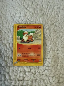 Pokemon Skyridge Growlithe Non-Holo Card 62/144 Vintage WOTC - Image 1