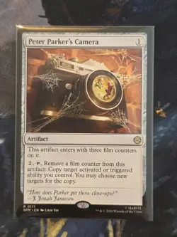 MTG Peter Parker's Camera 0171 Marvel's Spider-Man Regular Rare Artifact - Image 1