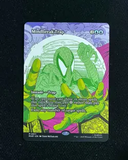 2025 Magic The Gathering MTG Marve EN #M 0011 Borderless Mindbreak Trap GAV - Image 1