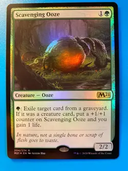 MTG 1x FOIL Scavenging Ooze # 204 Core Set 2021 M21 Magic the Gathering x1 NM - Image 1