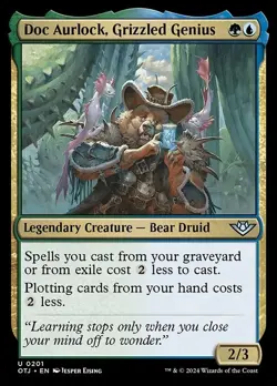 Doc Aurlock, Grizzled Genius Foil OTJ 201 UncommonMTG - Image 1