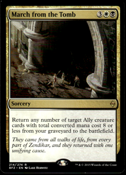 Magic the Gathering MTG March from the Tomb (214) Battle for Zendikar LP - Image 1