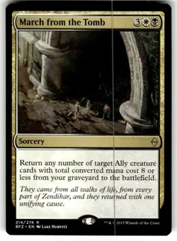 Magic the Gathering MTG March from the Tomb (214) Battle for Zendikar MTG NM - Image 1