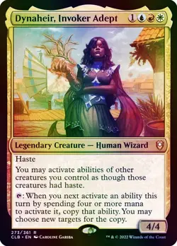 Dynaheir, Invoker Adept Commander Legends: Battle for Baldur's Gate NM MTG Foil - Image 1