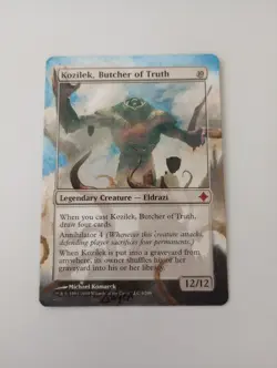 Kozilek, Butcher of Truth MTG Hand Painted extended art Rise of The Eldrazi - Image 1