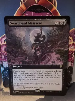 Swarmyard Massacre (Extended Art) Commander: Bloomburrow Regular (BLC) NM #0055 - Image 1