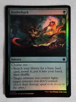 Bushwhack #215 Foundations Foil Magic the Gathering - Image 1