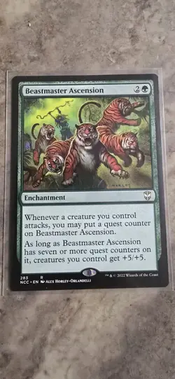 Beastmaster Ascension Commander: Streets of New Capenna Regular Rare MTG NM - Image 1