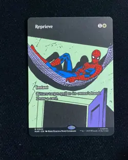 2025 Magic The Gathering MTG Marvel EN Spider-Man Borderless Reprieve GAV - Image 1