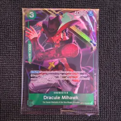 Dracule Mihawk (Illustration Box Vol.4)ST12-003 One Piece Promo Card Foil SEALED - Image 1