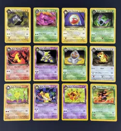 2000 Team Rocket Unlimited Dark Pokemon TCG Regular Rare/UC/C *12-Card* WoTC LOT - Image 1