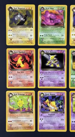 2000 Team Rocket Unlimited Dark Pokemon TCG Regular Rare/UC/C *12-Card* WoTC LOT - Image 2