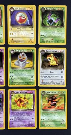 2000 Team Rocket Unlimited Dark Pokemon TCG Regular Rare/UC/C *12-Card* WoTC LOT - Image 3