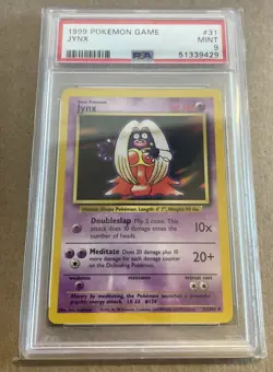 1999 Pokemon TCG Jynx Base Set, Unlimited Uncommon Card 31/102 PSA 9 - Image 1