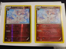 Pokemon Sylveon Card 72/111 Regular Rare XY Furious Fists LP And Reverse Holo LP - Image 1