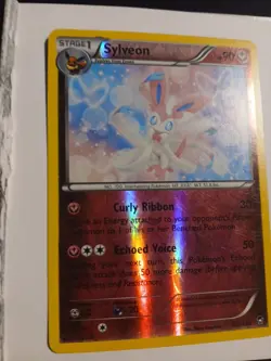 Pokemon Sylveon Card 72/111 Regular Rare XY Furious Fists LP And Reverse Holo LP - Image 2