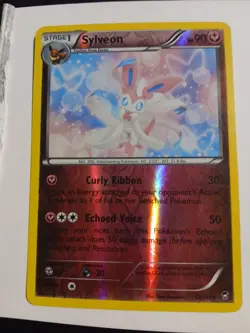 Pokemon Sylveon Card 72/111 Regular Rare XY Furious Fists LP And Reverse Holo LP - Image 3