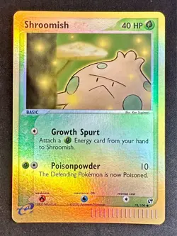 Shroomish 78/100 2003 EX Sandstorm Pokemon Card TCG e-Series Reverse Holo Nm/Vlp - Image 1