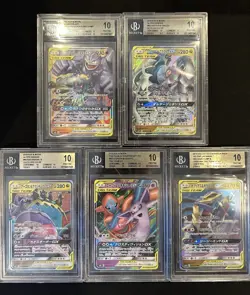 BGS 10 Pokemon Card 151 Japanese TAG TEAM GX RR Rare 5Card Set BULK - Image 1
