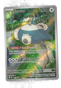 Pokemon Scarlet Violet 151 TCG Snorlax SVP 051 Promo Card Sealed - Image 1