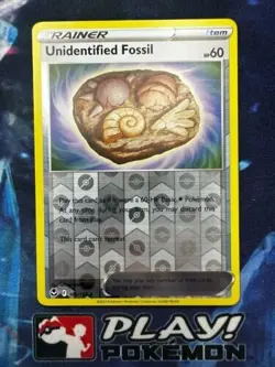 Unidentified Fossil 165/195 Reverse Holo Silver Tempest Pokemon TCG Card NM - Image 1