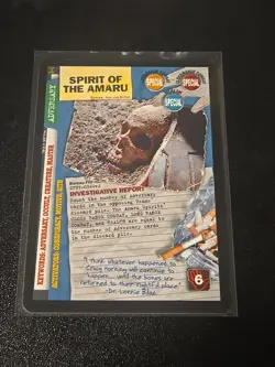 X-FILES CCG, TRUTH IS OUT THERE EDITION, ULTRA RARE CARD, SPIRIT OF THE AMARU! - Image 1