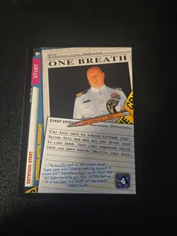 X-FILES CCG, TRUTH IS OUT THERE EDITION, ULTRA RARE CARD, ONE BREATH, MINT! - Image 1