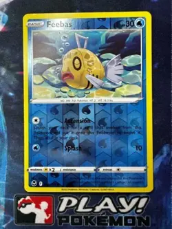 Feebas 039/195 Reverse Holo Silver Tempest Pokemon TCG Card NM + Cardsaver - Image 1