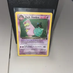 Pokemon Dark Slowbro Holo Rare Card 12/82 Team Rocket (SWIRL) - Image 1