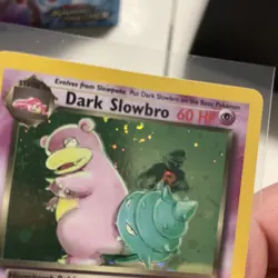 Pokemon Dark Slowbro Holo Rare Card 12/82 Team Rocket (SWIRL) - Image 2