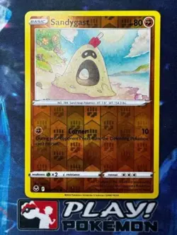 Sandygast 099/195 Reverse Holo Silver Tempest Pokemon TCG Card NM + Cardsaver - Image 1