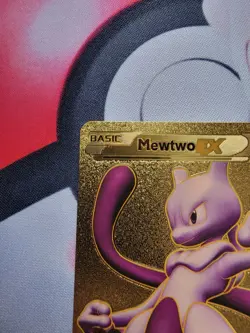 Pokemon Mewtwo EX HP 170 Gold Foil Fan Art Card 98/99 - Image 2