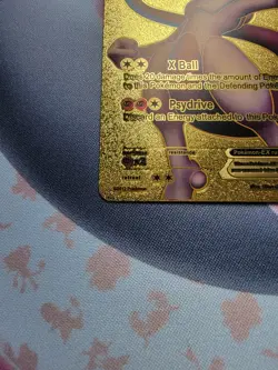 Pokemon Mewtwo EX HP 170 Gold Foil Fan Art Card 98/99 - Image 4