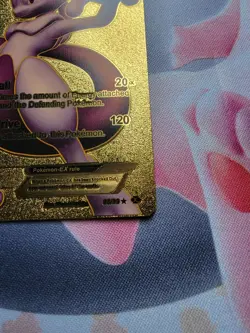 Pokemon Mewtwo EX HP 170 Gold Foil Fan Art Card 98/99 - Image 5