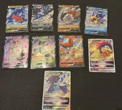 9 Pokemon Cards Korean/Chinese Vstar V Full Art Mixed Sets NM/M - Image 1