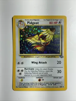 Pidgeot 08/64 Jungle Holo Pokemon Card Vintage Rare TCG - Image 1