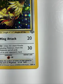 Pidgeot 08/64 Jungle Holo Pokemon Card Vintage Rare TCG - Image 4