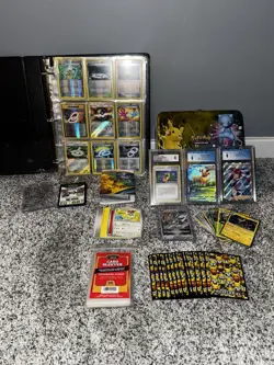 Pokemon Card Binder Collection Lot EX GX Holos Full Arts RARE CARD COLLECTION - Image 1