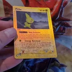 Pichu - 20/100 - Reverse Holo Rare - e-Series - Pokemon Card - Lot #677 - Image 3