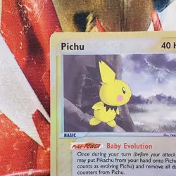Pichu - 20/100 - Reverse Holo Rare - e-Series - Pokemon Card - Lot #677 - Image 4
