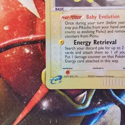 Pichu - 20/100 - Reverse Holo Rare - e-Series - Pokemon Card - Lot #677 - Image 5