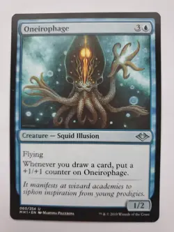 MTG Magic The Gathering Card Oneirophage Creature Squid Illusion Blue Modern Hor - Image 1