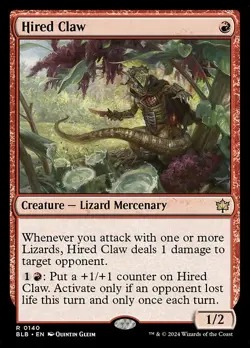Hired Claw Regular - Bloomburrow MTG-NM - Image 1