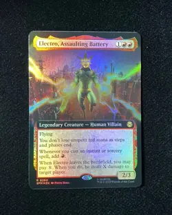 2025 Magic The Gathering Marvel Borderless Foil Electro, Assaulting Battery GAV - Image 1