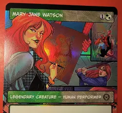 MTG: SPIDER-MAN: MARY JANE WATSON, 0229, FOIL, RARE, NM , SPM, BORDERLESS - Image 2