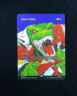 2025 Magic The Gathering MTG Marvel EN #M0033 Borderless Beast Within GAV - Image 1