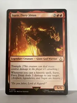 MTG - Surtr, Fiery Jotun - Universes Beyond: Assassin's Creed - Near Mint ACR - Image 1