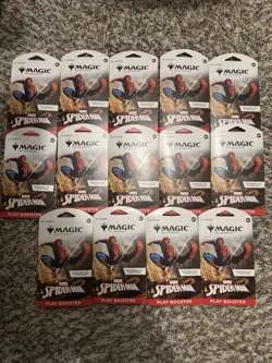 Magic The Gathering Spiderman Play Booster Pack Lot of 14 New Sealed - Image 1
