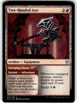 Two-Handed Axe Commander Legends: Battle for Baldur's Gate Regular MTG - Image 1