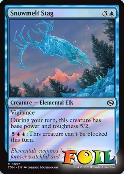 Snowmelt Stag 0057 MTG Tarkir: Dragonstorm Common NP Foil - Image 1